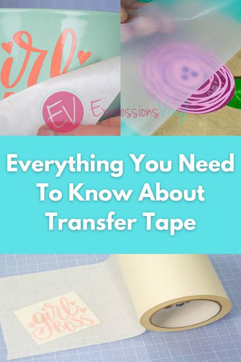 Transfer Tape For Vinyl Alternative, Transfer Tape For Vinyl, Paper Video, Expressions Vinyl, Diy Tape, Scotch Tape, Cricut Fonts, Diy Cricut, Vinyl Paper