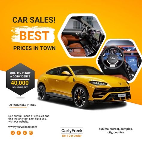 2,270+ car deal Customizable Design Templates | PosterMyWall Car Workshop, Buy Used Cars, Car For Sale, Car Sales, Free Cars, Sale Flyer, Sell Car, Car Find, Car Posters