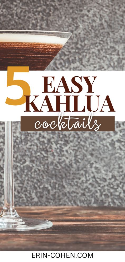 A cocktail with Kahlua in elegant glasses, showcasing rich, creamy flavors and garnishes; perfect for discovering Kahlua holiday cocktails and easy Kahlua drink recipes for festive celebrations or cozy nights in. Drinks To Make With Kahlua, Drinks Made With Kahlua, Recipes With Kahlua, Cocktails With Kahlua, Kaluah Recipes Cocktails, Kalua Recipe, Cocktails With Baileys, Kahlua Cocktails, Baileys Drinks Cocktails