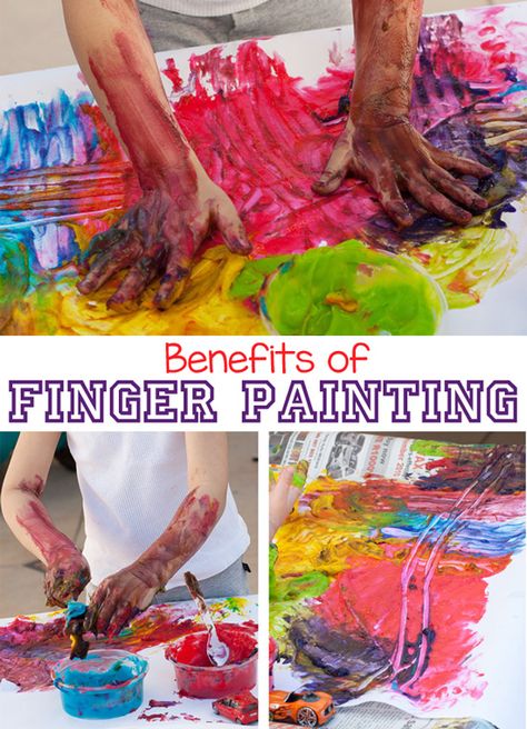 Have you ever wondered what the benefits of finger painting are? There are many wonderful reasons why you should fingerpaint with toddlers, preschoolers and even elementary grade schoolers! The 5th reason may be new to you but the 7th benefit is especially important! The post also includes how to make homemade finger paint, a recipe and some fun crafts and activity ideas. Finger Painting For Toddlers, Homemade Finger Paint, Toddler Painting, Finger Paint, Painting Activities, Baby Painting, Butterfly Crafts, Toddler Fun, Fine Motor Activities