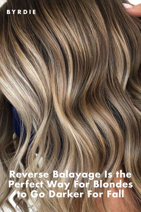 Low Blonde Balayage, Go From Blonde To Light Brown, Blonde To Brown Highlights, Dark Blonde Hair Ombre, Low Light Colors For Blondes, Hair Color Ideas For Blondes For Fall Ash Brown, Balayage For Natural Blondes, Fall Blonde Dimension, Light Brown Low Lights Blondes