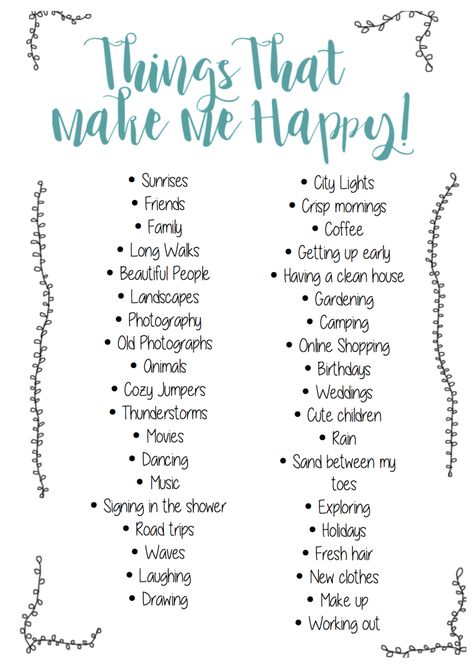 Things That Make Me Happy - Bullet Journal Ideas, check out my online journal made up of creative little posts like this. Be Happy, let happiness take ove Journal Ideas Things That Make Me Happy, What Make Me Happy Journal, Things Make Me Happy List, What Makes Me Happy List Journal, Happiness Journal Ideas, Journal Things That Make Me Happy, Things That Makes Me Happy Journal, List Of Things That Make Me Happy, What Makes You Happy List