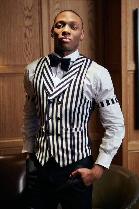 Velsvoir Shawl DB Waistcoat, Arm Garters & Bow Tie Barbershop Quartet Costume, Arm Garter, Butler Costume, Bartender Uniform, Zodiac Outfits, Cabaret Burlesque, Hotel Uniforms, James Bond Women, Bartender Outfit