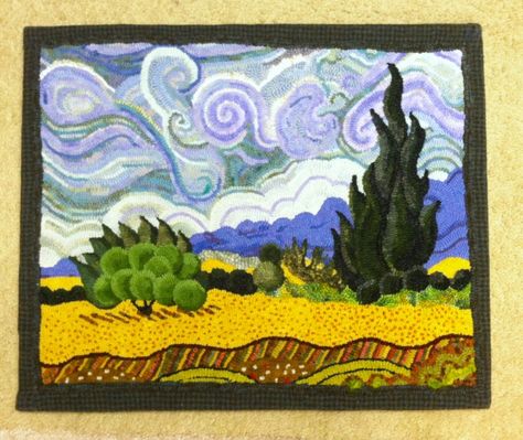 Arts And Crafts Interiors, Hooked Rugs Primitive, Rug Hooking Designs, Arts And Crafts For Adults, Arts And Crafts For Teens, Arts And Crafts House, Primitive Rugs, Hand Hooked Rugs, Rug Hooking Patterns