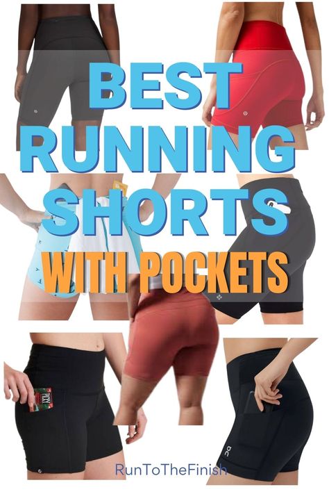 Tested to hold your phone fit great and stay put while running, these running shorts with phone pocket are winners Best Running Shorts For Women, Best Running Shorts, Sewing Pockets, Long Distance Running, Running Pants, Running Tips, Marathon Running, Compression Shorts, Running Motivation