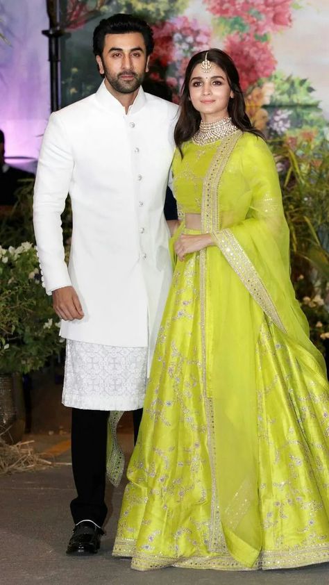 Hot Deets About Ranbir And Alia's Wedding Reception Venue! - ShaadiWish Ranbir And Alia, Sonam Kapoor Wedding, Indian Wedding Reception Outfits, Wedding Reception Outfit, Reception Outfits, Groom Dress Men, Indian Groom Wear, Trending Wedding, Wedding Dress Men