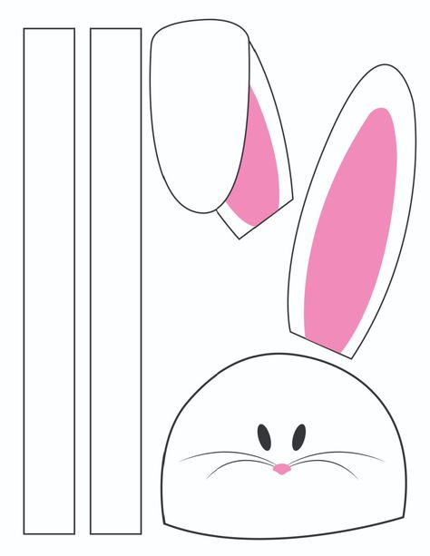 Printable Bunny Template, Printable Easter Crafts, Easter Crafts For Preschoolers, Kindergarten Easter Crafts, Bunny Ears Template, Kindergarten Easter, Easter Bunny Ears Headband, Easter Bingo, Printable Easter Activities