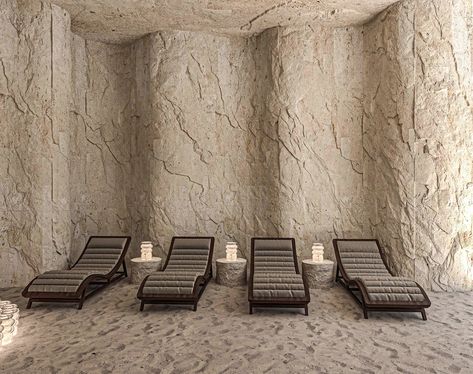 AGHRAB SPA l Salt Cave Design Salt Cave Spa Design, Cave Spa, Salt Cave Spa, Cave Design, Salt Cave, Architecture 3d, Autodesk 3ds Max, 3d Modeling, Autocad