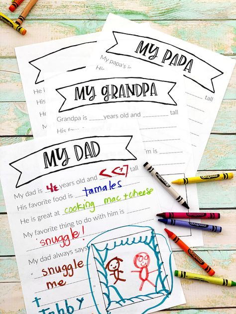 Fathers Day Questionnaire, My Papa, Father's Day Activities, Father's Day Printable, Printable Shapes, Diy Father's Day Gifts, Fill In The Blank, Dad Cards, First Birthday Photos