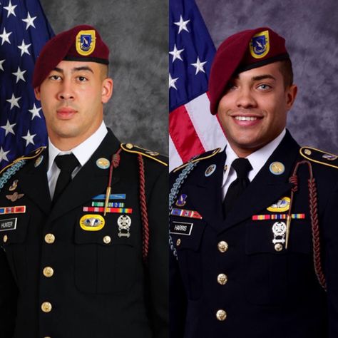 #82ndAirBorne 🇺🇸  ....With a heavy heart we announce that two 82nd Airborne Division Paratroopers were killed in Afghanistan on 02 August 2017 when their patrol was struck by a vehicle-borne improvised explosive device in vicinity of Kandahar.  Specialist Christopher M. Harris, 25, of Jackson Springs, N.C., and Sergeant Jonathon M. Hunter, 23, of Columbus, Ind., were infantrymen assigned to 2nd Battalion, 504th Parachute Infantry Regiment, 1st Brigade Combat Team, 82nd Airborne Division. Army Green Beret, Army Sergeant, 82nd Airborne Division, 82nd Airborne, Camp Pendleton, Green Beret, Heavy Heart, Us Marine Corps, Army Soldier