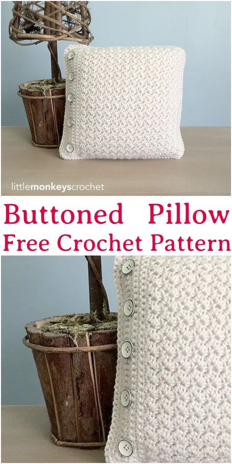 Crochet Pillow Case Pattern, Crochet Cushion Covers, Fancy Pillows, Fun Cushions, Crochet Pillow Patterns Free, Crochet Pillow Cases, Crochet Cushion Pattern, Cushion Cover Pattern, Throw Pillow Pattern