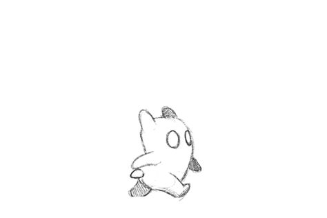 drawing, monster, animation, fluffy, walk cycle, walking, gif Walk Cycles Animation, Cartoon Walk Cycle, Walk Cycle Animation Reference Gif, Walk Gif Animation, Animation Gif Cartoon, Walk Animation Reference, Walking Animation Cycle, Walk Animation Cycle, Little Creatures Drawing