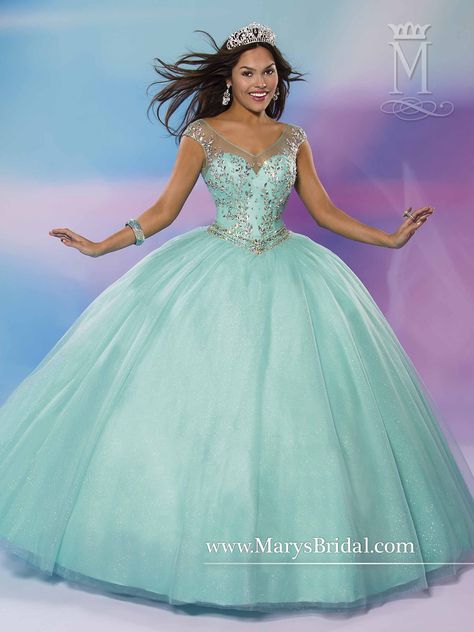 Pinit Aqua Quinceanera Dresses, Aqua Green Dress, Green Quinceanera, Cheap Quinceanera Dresses, Green Quinceanera Dresses, Quinceañera Dresses, Rachel Allan Prom Dresses, Mary's Bridal, Mint Green Dress