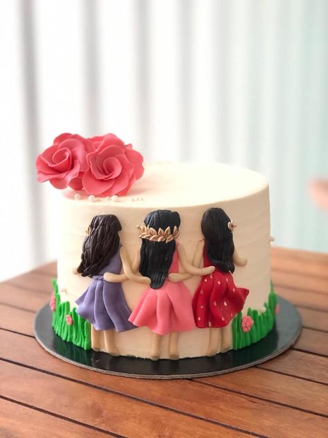 Torte Decorate, 3 Girl, Yummy Yummy, Cake Ideas, Cake Designs, Birthday Cake, Cake, Birthday, Quick Saves