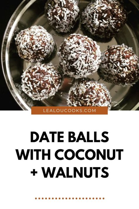 energy bite in a silver tin Energy Balls Healthy, Date Balls, Energy Bites Recipes, Healthy Protein Snacks, Energy Ball Recipe, Healthy Vegan Desserts, Energy Snacks, Quick Snack, Paleo Snacks