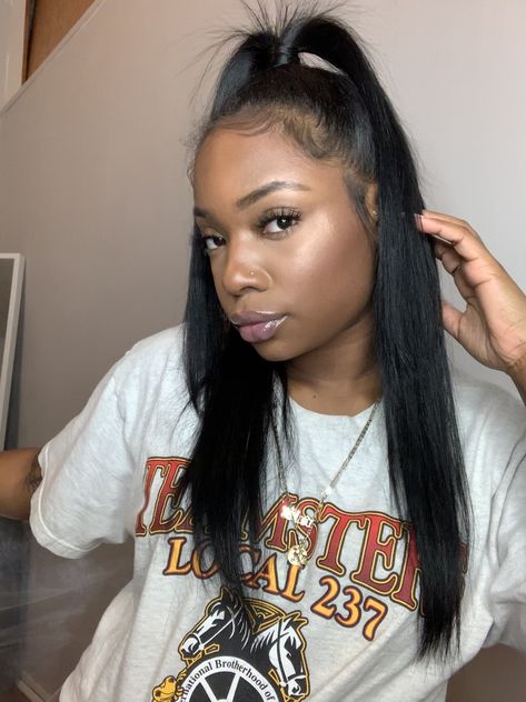 Silk Press Half Up Half Down, Half Up Half Down Silk Press, Afro Hairstyles Braids, Straight Bob Hairstyles, Cute Natural Hairstyles, Girls Natural Hairstyles, Silk Press, Curly Bob Hairstyles, Kids Braided Hairstyles