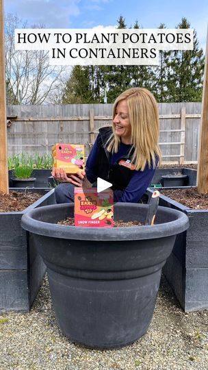 172K views · 1.5K reactions | How to Plant Potatoes in Containers | It's super easy to grow potatoes in containers! 🥔
 
If you’re on the fence about growing your own food, watch this video! Lindsay breaks down which... | By Amsterdam Garden CentreFacebook Plant Potatoes In Containers, How To Plant Potatoes, Potatoes In Containers, Potato Growing, Grow Potatoes In Container, Plant Potatoes, Container Potatoes, Grow Potatoes, Growing Your Own Food