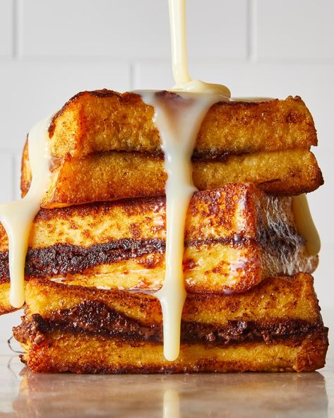 Hong Kong-Style French Toast Is Your Newest Breakfast Obsession | Kitchn Milk Bread French Toast, Honey French Toast, Milk Toast Old Fashion, Japanese French Toast, Kneaders French Toast, French Toast Without Milk, Fancy French Toast, French Toast For One, French Toast Recipe Easy