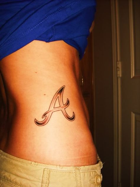 Atlanta Braves tattoo!!  I LOVE It! Smaller version on inside of wrist though. Braves Tattoo, Atlanta Braves Tattoo, Eagle Tattoo Arm, Tattoos For Female, Tattoo Half Sleeve, Baddie Tattoos, Be Brave Tattoo, Brian Dawkins, Tattoos Beautiful