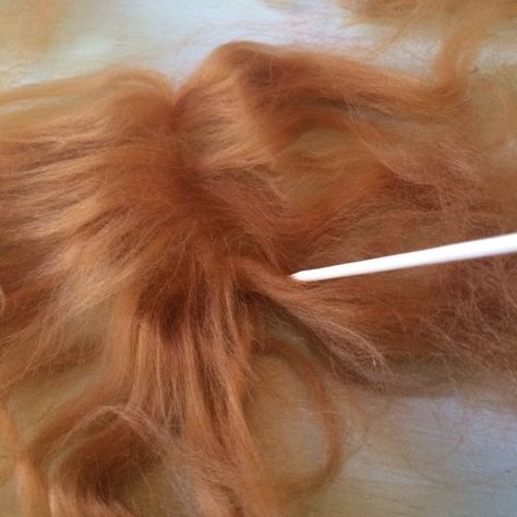 Yarn Hair For Dolls Tutorials, Diy Doll Wig, Diy Doll Hair, Hair Salon Chairs, Making Wigs, Bb Reborn, Angora Goat, Doll Making Tutorials, Doll Wig