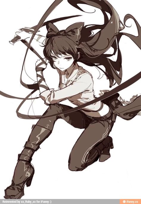 Blake - RWBY Rwby Blake Fanart, Blake Rwby, Battle Poses, Blake Belladona, Shirow Miwa, Girl Anatomy, Rwby Blake, Blake Belladonna, Rwby Fanart