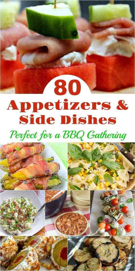 80 Appetizers & Side Dishes Perfect for a BBQ Gathering Appetizer For Bbq, Barbeque Sides, Prosciutto Appetizer, Southern Baked Beans, Grilled Appetizers, Bbq Appetizers, Bbq Side Dishes, Organic Cooking, Delicious Appetizers