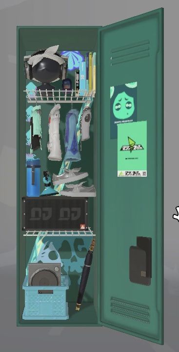 Splatoon Locker, Marina Splatoon, Locker Ideas, Splatoon 3, New Animal Crossing, Splatoon, Crystal Gems, Animal Crossing, Lockers