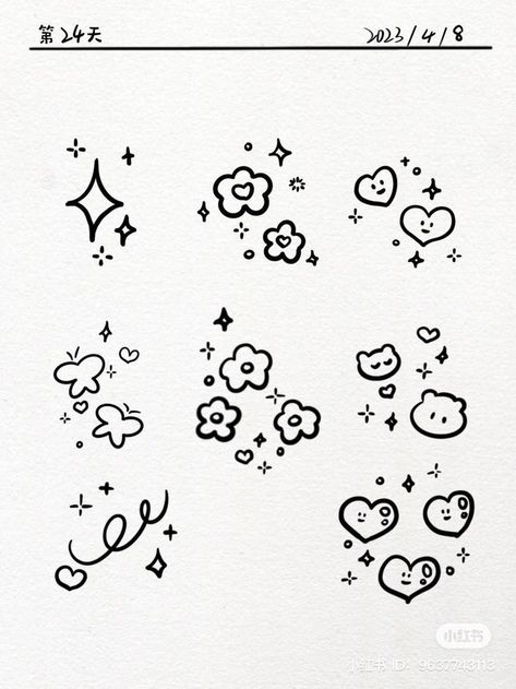 #MiniTattoos #SmallTattooDesigns #TinyTattooIdeas #MinimalistTattoos #SmallInk #TinyTats #LittleTattoos #MicroTattoos #PetiteTattoos #SmallTattooArt Book Art Projects, Notebook Doodles, Notebook Drawing, Hand Doodles, Note Doodles, Doodle Frame, Love Scrapbook, Cute Easy Doodles, Easy Doodles Drawings