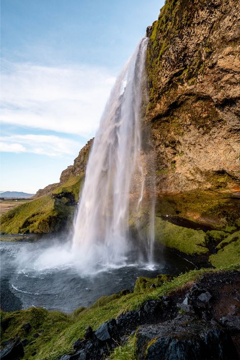 Seljalandsfoss, Iceland Real Estate Photography Business, Waterfalls In Iceland, Iceland Nature, Seljalandsfoss Waterfall, Iceland Winter, Part Time Job, Famous Waterfalls, Iceland Waterfalls, Raise Your Hand If