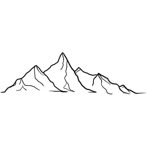 Berg Tattoo, Mountain Outline, Mountain Tattoos, Mountain Tattoo Simple, Mountain Sketch, Inkbox Tattoo, Mountain Drawing, Tattoo Signs, Minimalist Drawing