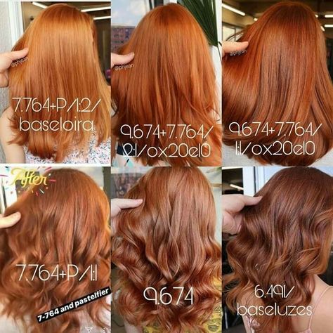 Red Copper Hair formulas Red Copper Hair, Hair Color Formulas, Ginger Hair Color, Copper Hair Color, Strawberry Blonde Hair, Red Copper, Copper Hair, Red Hair Color, Orange Hair