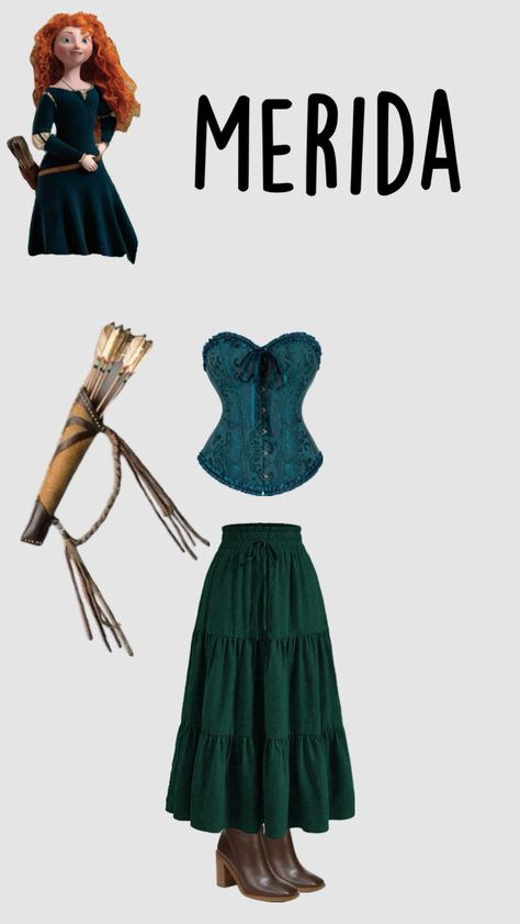 Merida Dapper Day, Merida Costume, Merida Disney, Disney Fits, Carnaval Costume, Disney Bound Outfits, Lookbook, Disney, Pins