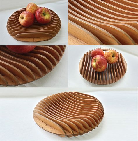 Cnc Wooden Products, Fruit Bowl Design, Cnc Wood Design, Wood Cnc Projects, Cnc Wood Projects, 3d Tiskárna, Cnc Furniture Plans, Cnc Router Projects, Wooden Fruit Bowl