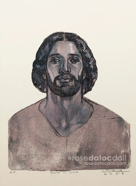 Rose Datoc Dall, Biblical Images, Black Jesus, Jesus Face, Human Reference, Biblical Art, My Drawings, Jesus Pictures, Monoprint