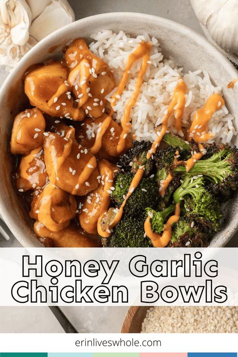 Honey Balsamic Chicken, Honey Chicken Recipe, Broccoli And Rice, Chicken Bowl Recipe, Chicken Broccoli Rice, Chicken Rice Bowls, Healthy Honey, Rice Bowls Recipes, Chicken Bowl