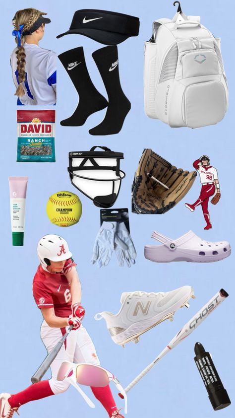 Softball Decor, Softball Aesthetic, Softball Decorations, Softball Workouts, Softball Problems, Softball Gear, Softball Tournaments, Softball Stuff, Softball Outfits