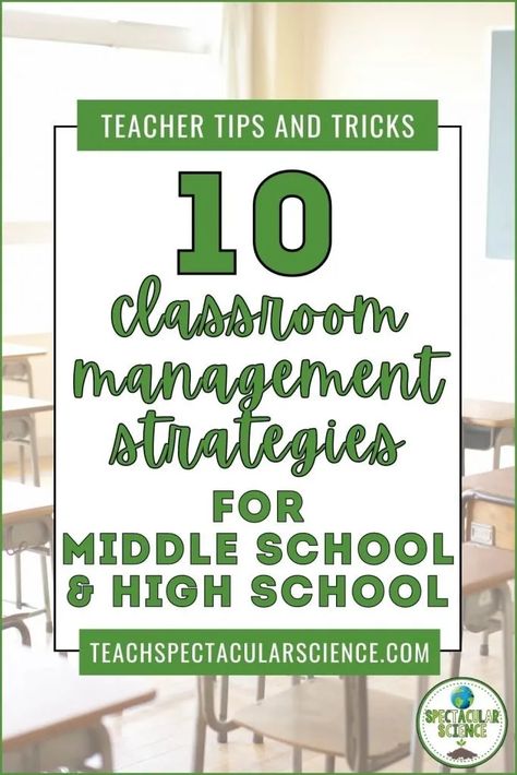 10 Tried And True Classroom Management Strategies For Secondary Teachers Classroom Behavior Management Highschool, Middle School Class Management, Class Expectations Middle School, Expectations For Classroom, Classroom Management Middle School Ideas, High School Class Management, Substitute Teacher Activities High School, First Year Teacher Middle School, Classroom Behavior Management Middle School