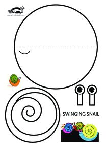 Snail Crafts For Kids, Snail Craft, Snail Art, English Activities For Kids, Pop Up Art, Printables For Kids, Pattern Coloring Pages, Paper Cut Art, Christmas Coloring Pages