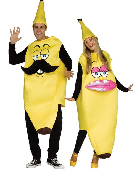 Funny Costumes For Women, Couple Food, Banana Costume, Mens Fancy Dress, Food Costumes, Dress Fancy, Funny Costumes, Cute Hoodie, Warm Coat