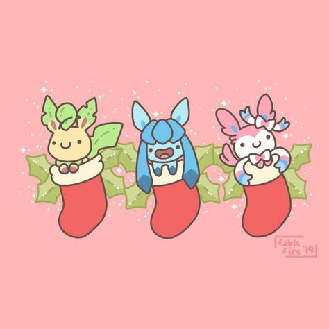 Christmas Pokemon, Different Wallpaper, Nerdy Christmas, Pokemon Christmas, Pokemon Cute, Squid Sisters, Mega Pokemon, Cool Pokemon Wallpapers, Pokemon Stickers