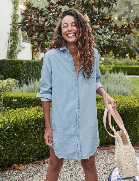 Frank And Eileen Mary Dress, Nantucket Style Clothing, Frank And Eileen, Mary Dress, Classic Shirt Dress, Frank & Eileen, Dress Well, Summer Denim, Cotton Shirt Dress