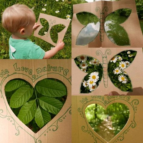 Forest School Activities, Nature School, Garden Inspo, Theme Nature, Deco Nature, Art Frames, Forest School, Nature Play, Fun Fun