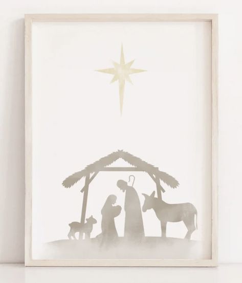 Watercolor Nativity Simple, Simple Nativity Watercolor, Christmas Star Watercolor, Nativity Watercolor Cards, Abstract Nativity Painting, Simple Nativity Drawing, Watercolor Nativity Scene, Cristhmas Drawings, Watercolour Nativity