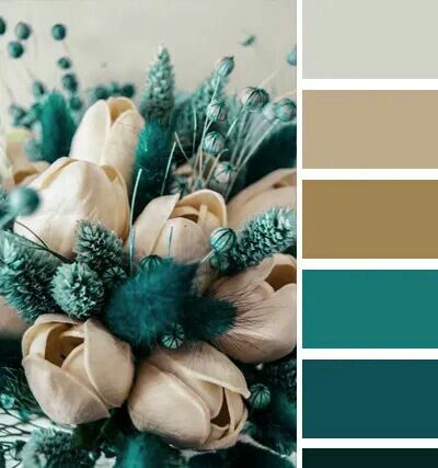 Brown And Aqua, Petrol Color Palette, Teal Color Palette Bedroom, Turquoise Color Combinations, Turquoise Color Scheme, Teal Palette, Teal Wedding Colors, Teal Color Palette, Teal Color Schemes