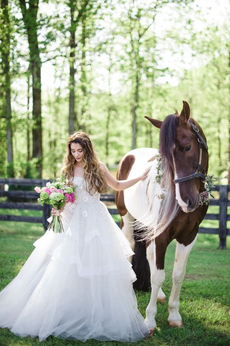 Horse Wedding Photos, Wedding Dresses Vintage Princess, Equestrian Wedding, Unicorn Wedding, Circus Wedding, Horse Wedding, Bridal Photo, Chicago Wedding Venues, Bridal Photoshoot