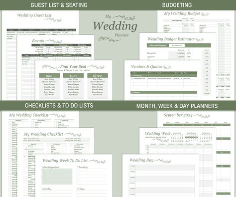 Free Printable Wedding Planner (.pdf) from Vertex42.com Wedding Planner Templates, Wedding Checklist Timeline Printable, Wedding Templates Printable Free, Wedding Planning Binder Free, Simple Wedding Planner Checklist, Wedding Planner Responsibilities, Wedding Planner Checklist Printable, Free Wedding Planner Printables Pdf, Wedding Binder Printables