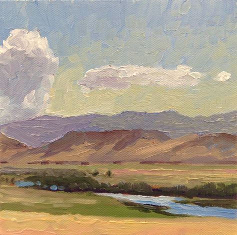 Yellowstone Painting, Montana Painting, Paradise Valley Montana, River Drawing, Montana Landscape, Montana Art, Yellowstone River, Small Canvas Paintings, Paradise Valley