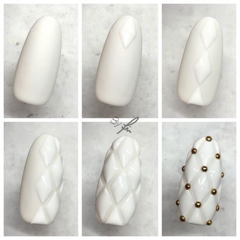 Trendy Pedicure, Nails Step By Step, Quilted Nails, Art Pedicure, Ideas Pedicure, 2019 Nails, Nail Art Designs Images, Best Nails, Art Deco Nails