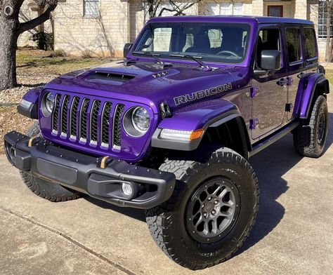 Jeep Wrangler Unlimited JL Rubicon 392 Xtreme Recon Reign Purple Special Edition Purple Jeep, Jeep Wheels, Jeep Rubicon, Jeep Stuff, Wrangler Unlimited, Jeep Wrangler Unlimited, Jeep Life, Jeep Wrangler, Reign