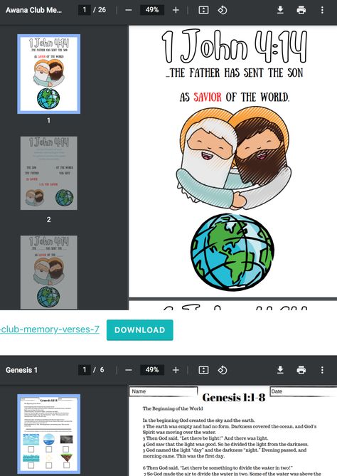 Updated 12/8/21 Awana Club (Sparks) Memory Verses & Genesis 1 Worksheets, free download Awana Sparks Printables, Awana Crafts, Awana Sparks, Awana Ideas, Christian Soldiers, Memory Verses, Homeschool Worksheets, In The Beginning God, Genesis 1